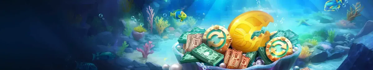 AquaWin Casino underwater promo banner